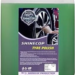 SHINECOP Bike & Car Tyre Polish 5 – Liter (GREEN) Extreme Black Tyre Shine - Long Lasting Tyre Gloss & Dirt Repellent Formulation | Prevents Fading and Cracks | Non-Greasy and Pleasant Fragrance-15