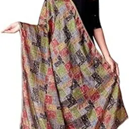 ebadat Women Chiffon Dupatta Printed Design | Soft Lightweight Scarf | Ethnic Wear for Wedding and Festival | Fashionable Stole-picture-7