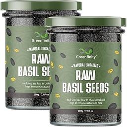 GreenFinity Basil Seeds | Weight Loss Support | Skin & Hair Health Enhancer | Immunity Booster | 400g Total (Pack of 2 x 200g).-image-62