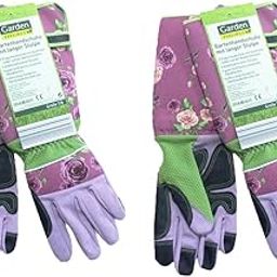 bnf® 2 Pairs Long Gardening Gloves Oxford Clot/Cotton Cut Resistant Gloves Pink|Home & Garden | Tools | Safety & Protective Gear-image-110