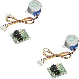 Robocraze Stepper Motor(28YBJ-48 DC 5V 4 Phase 5 Wire) + ULN2003 Driver Board compatible with Arduino (Pack of 2)-11
