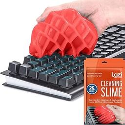 (Red Pack 1) 100gm Multipurpose Laptop Keyboard Cleaner Dust Cleaning Kit Slime Gel Jelly Putty Magic Super Clean Gel for Keyboard Laptop Car Accessories Electronic Gadget Product-14