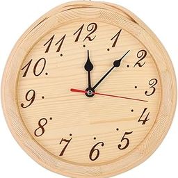 3NH® Wood Sauna Clock Number Type Clock Decoration Ornament Accessories Supplies for Sauna Room Home Bedroom Use-image-24