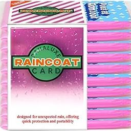 Ultra-Thin Pocket Rain Coat Instant Waterproof Protection | Fits in Pocket/Purse | Single-Use for Emergency Rain Easy to Carry for Travel, Outdoor & Daily Use-12