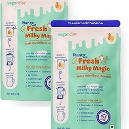 VeganDay Milky Magic (makes 1L Plant Milk) | Fresh, Unsweetened & Plant-Based (PlantCa) | Just add water & blend | Dairy-free, Lactose-free | Zero added sugar, Zero Cholesterol, Zero Preservatives (Pack of 500ml x 2)-12