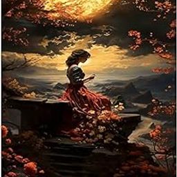 hyzsj Large 5D Diamond Painting Kits for Adults, 5D Diamond Art Kits for Beginners DIY Diamond Painting Home Wall Decor (Woman Flower, 27.4 x 15.7 inch)-image-81