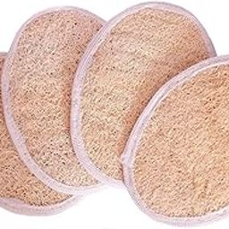 A4S Oval Body Scrubber For Bathing Women And Men (Pack of 4) | 100% Natural Loofah Sponge for Bathing | Eco-Friendly Natural Loofah Scrubber | Biodegradable Natural Loofah | Organic Luffa for Bath Shower Skin Exfoliation-image-30