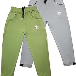 STARLATH Boys Track Pants, Micro 4 Way Lycra Lower for Kids, Active Performance and Everyday Life Trousers, Sports wear Combo (Pack of 2)-image-68