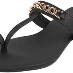 mochi Women Synthetic Chain Embellished Casual Slippers (32-1062)-picture-6