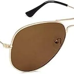 dervin UV Protected Unisex Adult Aviator Sunglasses (Medium, Glass Lens)-picture-12