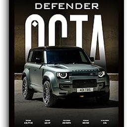 Funk You Store Defender Poster | Framed Land Rover Defender Octa A4 Sized (31 x 23 cm) | Octa Frames for Wall, Gift for Boys | Car Frames for Wall, Bedroom, Hostel, Study Room, Desk-29