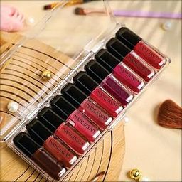 Nandiayan Mini Liquid Matte Lipstick Pack of 10 (1.5ml Each) – Waterproof, Long Lasting, Smudge-Proof Lipstick Combo Set – Nude Pink, Wine, Brown, Red, Mauve Shades – Lip Makeup Combo Set for Girls & Women-24