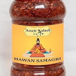 Hawan Samagri 500gm | 100% Pure & Natural | Herbal Mix of Dried Roots, Leaves & Flowers for Vedic Yagya, Pooja, Havan, and Spiritual Rituals by Amrit Kalash-image-55