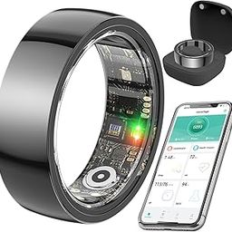TAUCVEE Smart Ring Health Tracker for Women Men, IP68 Waterproof Fitness Ring with Sleep Tracker/Step Tracker/Heart Rate/Blood Oxygen/Distance/Calories, No Subscription, Charging Case-picture-30