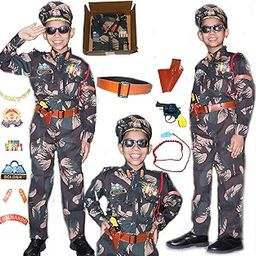 Rudra Fancy Dress Army Costumes for kids police costume & BSF csotumes subhash chandra bose costumes fancy dress costumes for age group 3 to 12 yrs-image-35