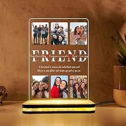 Personalized LED Table Lamp | Customise Photo Lamp |Friendship Day | Night Lamp | Customized with Photo | Gift for Friend, Gift for Bithday (6 x 8 Inch)-6