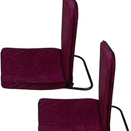 Kawachi Back Support Portable Relaxing Folding Yoga Meditation Floor Chair (Maroon-Pack of 2 Pcs)-image-75