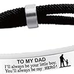 to My Dad Bracelet Wrist Jewelry Cuff Bracelet Handcrafted Stylish Wristband-39
