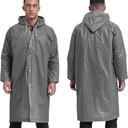 Men's EVA Waterproof Unisex Hooded Rain Coat | Poncho Raincoat for Camping, Hiking & Travelling (Pack of 1)-image-90