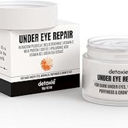 Detoxie Under-Eye Repair Cream with Coffee & Green Tea Extract | Hyaluronic Acid, Milk Protein & Vitamin B3 | Dark Circle & Puffiness Relief | Hydrating Under-Eye Cream for Bright & Refreshed Skin-12