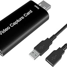 4K HDMI Video Capture Card - Cam Link Card Game Audio Capture Adapter,HDMI to USB 2.0 Record Capture Device for Streaming, Gaming,Live Broadcasting-0