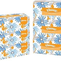 Kleenex® 2 ply Facial Tissue Flat Box, 200 Pulls, Pack of 6 (Total 1,200 Sheets) (60072)-8