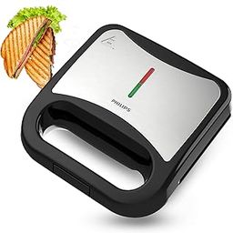 HD3010/80 IN SANDWICH MAKER- GRILL XL size | Black with Metallic Finish | Non Stick Plate | UHD Technology | Easy Locking-picture-17
