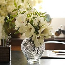 Pure Home + Living Clear Swirl Textured Glass Vase - Large-image-2