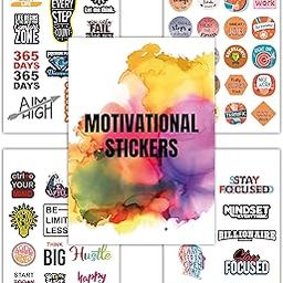 Vinyl 51 Pcs Motivational Quotes Scrapbook Self-Adhesive Stickers For Journal Laptop Girls DIY Scrapbooking Page Decoration Sticker, 1 Mm-27