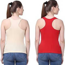 Women's Cotton Rich Racerback Tank Top-image-69