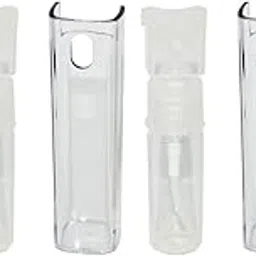 hunky dory 10ml Unique Empty Refillable Glossy Glass Bottle with Spray Pump and Cap for For DIY Perfume, Essential Oils, Blends, Rose Water (Pack of 3, Transparent)-picture-37