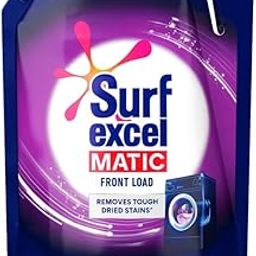 Surf Excel Matic Front Load Liquid Detergent 3.2 L Refill, Designed for Tough Stain Removal on Laundry in Washing Machines - Mega Pack-0