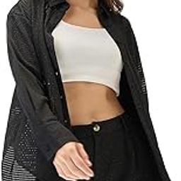 Women Collared Neck Cuffed Sleeves Crochet Shirt Style Top with Shorts Co-ords Set-image-36