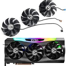 Coolerage 87mm 12V 0.55A 4Pin PLD09220S12H RTX3070 RTX3080 RTX3090 FTW3 Graphics Card Fans for EVGA RTX 3070 3080 Ti 3090 FTW3 Ultra Gaming GPU Cooler (Full set-3pcs)-image-39