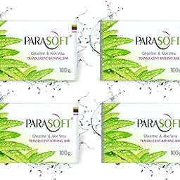 Parasoft Moisturising & Nourishing Daily Bathing Bar For Dry Skin with Goodness of Aloe Vera & Glycerine | For Purification, Ideal for Sensitive Skin - 100 gm (Pack of 4)-33