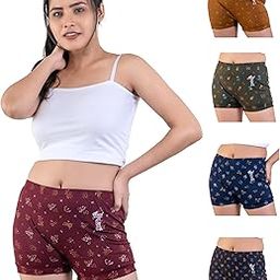 Women's Cotton Print Bloomer Combo | Multicolor | Pack of 5-image-27