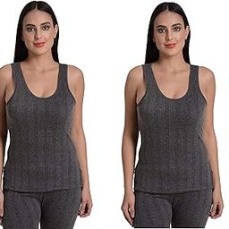 Women Cotton Camisole Quilted Thermal Spaghetti Top Body Warmer Combo Set Winter Sameej for Women 32-image-63