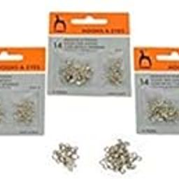 Vardhman Pony Blouse Hook and Eyes Size no. 3, Pack of 5 Cards, Total 70 Hooks and Eyes-picture-24