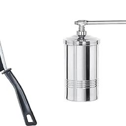 Tekzie Stainless Steel Sev Sancha Maker Machine with 6 Different Jali Noodles, Bathroom Gap Cleaning Brush, Multi-Purpose Door Window Cleaning Brush-image-38