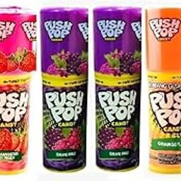 Push Pop Candy Variety Assorted Flavours (Strawberry, Grape Rage, Orange) Each 10gm (Pack Of 6)-image-7