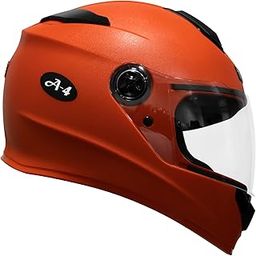 Turtle Helmet A4 Full Face Lightweight Ventilated Design with Scratch Resistive Multicolor ABS Plastic Helmet with Clear Visor-Parent-image-43