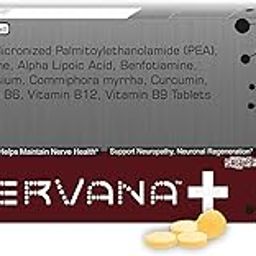 Nervana +Plus Nerve Pain Relief Nerve damage, Nerve weakness, Nerve Blocks, Combats Sciatica Pain, Tingling Sensation, ALA Alpha Lipoic Acid, Palmitoylethanolamide, Benfotiamine, Curcumin, Bioperine, Commiphora Myrrha, Magnesium glycinate, Vitamins B12, B6, B9 & B1 - 30 chewable sugar free tablets (15 days use)-8