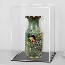 RAPAL Acrylic Case for Display, (5X5X7) inches SELF Assemble Clear Acrylic Display Box with Black Base, Dustproof Display Case with Lid for Collectibles, Trophy and Toys-22