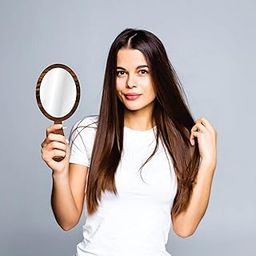 Creative Arts n Frames 9x19 cm Oval Hand Mirror with Handle for Cosmetic Shaving Make Up Bathroom Salon Barber Travel and Indoor Use (Rolex Dark Small 3.5 X 7.5 inch Handheld Pocket Mirror)-17