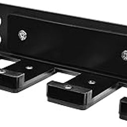 BullrocK Vertical Bar Holder for 3 Bars Storage Rack by Wall (Hardware Included) & Rack (Hardware Sold Separately) Mounting Option of CR Steel Barbell Hanger in Black-12