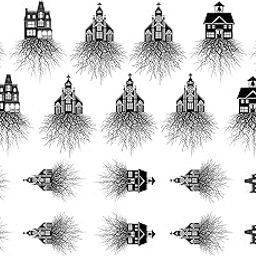 Rooted Church House School Black Fused Glass Decals-image-85