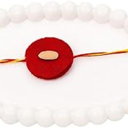 Unboxed Gifts Red Thread Plantable Seed Rakhi (eco-friendly + hand-made) for brother | Seed : Gheeya Seeds | Includes Roli & Chawal-picture-19