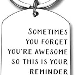 Funny Inspirational Birthday Christmas Keychain Gifts for Friend BFF Boys Girls Student Thank You Gift for Women Men Coworker Boss Graduation Gift for Daughter Son from Dad Mom Thanksgiving Key Chain-16