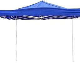 MY CREATIVE HUT Portable & Foldable Waterproof Gazebo Tent House for Outdoor Events, Picnics, Camping and Terrace Garden, with Adjustable Metal Frame (10 * 10 FT, Blue)-image-2