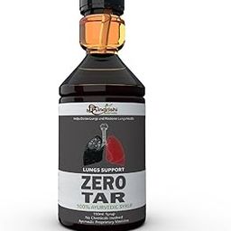 Hindrishi Ayurveda Zero Tar Syrup for Lungs Detox Herbal Supplement with Natural Plant Extracts - Removes Tar from Lungs and Liver Due to Air Pollution & Smoke Regular Variantions (1)-image-41